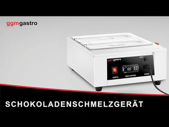 Chokoladesmelter - 2x 1/3 GN - 1,5 kW - inkl. 2 låg & 2 GN 1/3 beholdere