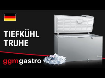 Kummefryser - 433 Liter (nettoindhold) - GRÅ med låg af rustfrit stål