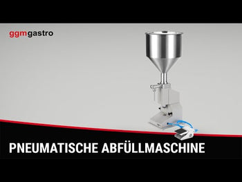 Pneumatisk påfyldningsmaskine - med fodpedal - til væsker og pastaer