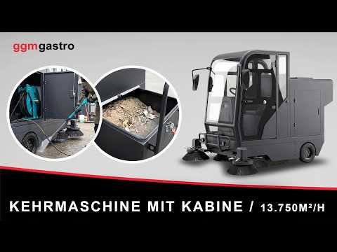 Vejfejemaskine - arbejdskapacitet 13.750 m²/t - fejebredde 2000 mm - inkl. højtryksrenser og kameraer