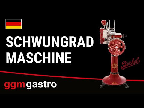 BERKEL | Svinghjulsmaskine B114 - Klinge: Ø 319mm - Rød - inkl. bundramme