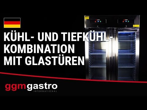 Køle- & Frysekombination PREMIUM - GN 2/1 - 1400 Liter - med 2 glasdøre