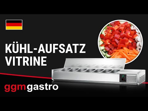 Kølevitrine - Køleopsats ECO 1,8 m x 0,34 m - til 8x 1/4 GN-beholder