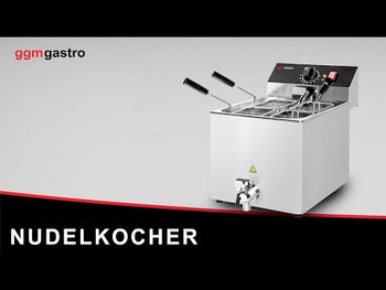 Pastakoger - 8 + 8 liter - 6,5 kW - med aftapningshane - inkl. 8 kurve