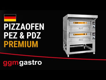 Gas pizzaovn - 9+9x 33 cm - inkl. hætte og understel