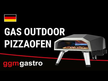 Gas udendørs pizzaovn stor - til Ø 40 cm pizzaer - med transporttaske