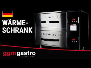 Varmeskab med 2 skuffer - 0,82 m - GN 1/1