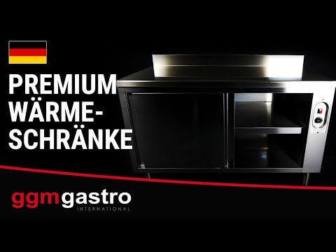 Varmeskab PREMIUM - 2,4 kW - med skydelåger - 1600x700x850 mm