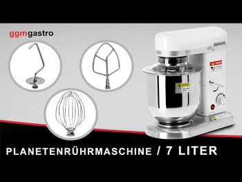 Røremaskine - 7 Liter - 500 watt - inkl. 3 røredyser