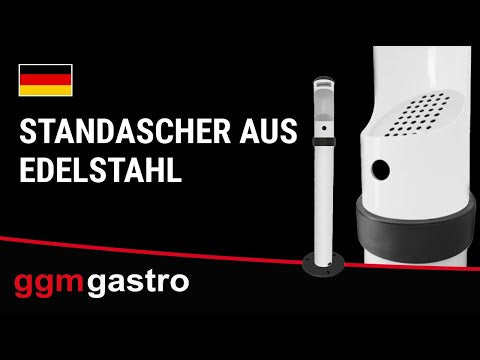 Stående askebæger lavet af rustfrit stål