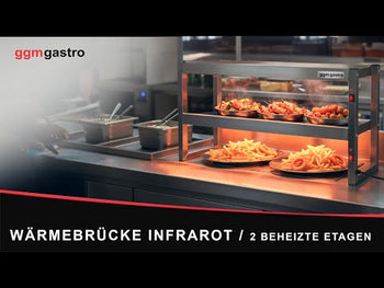 Varmebro - 1800x300mm - med to hylder - højde 650mm