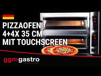 Pizzaovn 4 + 4 x 35 cm