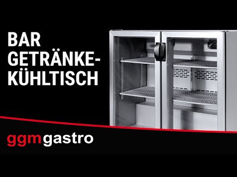 Backbar - 600 mm - 140 Liter - med 1 glasdørr - Sort