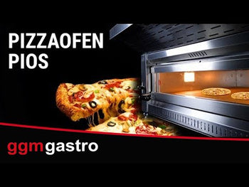 Pizzaovn 6x 34 cm - med hætte & understel
