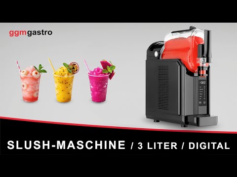 Slush-maskine - 2,5 Liter - 200 watt - Digital - Sort
