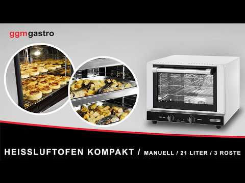 Varmluftovn - 21 Liter - rustfrit stål