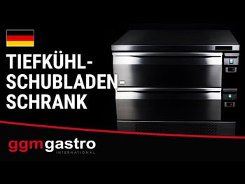 Fryse-skuffeskab med 2 skuffer - 1,23 m - til GN 1/1 + GN 2/1 - 227 liter