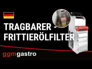 Bærbart fritureoliefilter til frituregryder på op til 12 liter