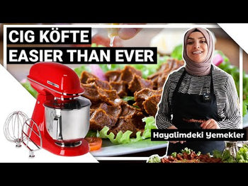 Røremaskine – 7 liter – 350 watt – inkl. 3 røredyser – Grå