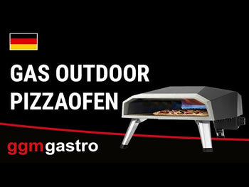 Gas udendørs pizzaovn stor - til Ø 40 cm pizzaer - med transporttaske