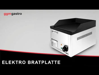 Elektrisk stegeplade - 2,2 kW - Glat