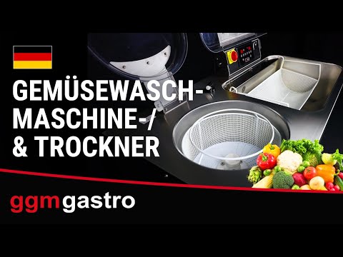 Automatisk grøntsagsvasker & tørretumbler – maks. vaskekapacitet: 120 kg/t – 380 volt – 1,9 kW