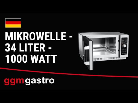 Mikrobølgeovn - 34 Liter - 1000 Watt