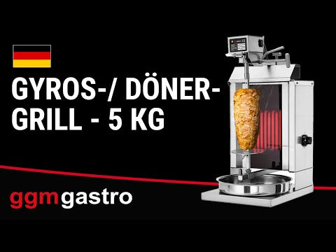 Kebabsteger/kebabgrill -  1 brænder / maksimum 5 kg