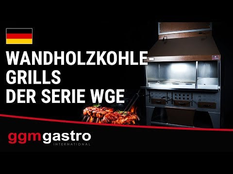 Væg kulgrill - 1,6 m