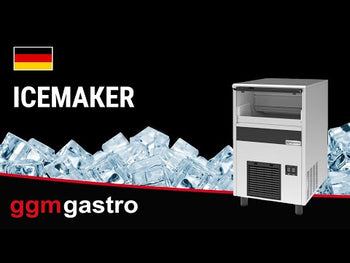 Isterningmaskine inkl. opbevaringsbeholder - terninger - 230 kg / 24 timer