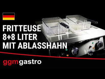 Friture 8 + 8 liter / med aftapningshane