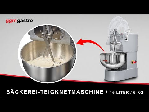 Bageridejsmaskine - 16 Liter / 6 kg - 5 hastigheder - med nedsænkningsarme