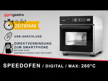 Speed-ovn - 3,4 kW - Digital - Sort