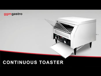 Kontinuerlig brødrister - 2,6 kW - 450-500 ristede brød pr. time