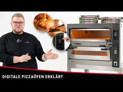 Elektrisk pizzaovn – 6 × 35 cm (bred) – digital