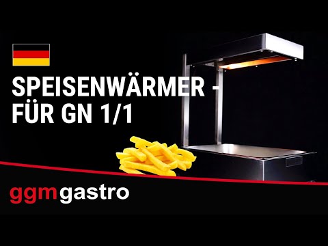 Infrarød varmebro - med varmelampe - 335x565 mm - 1 kW - til GN 1/1
