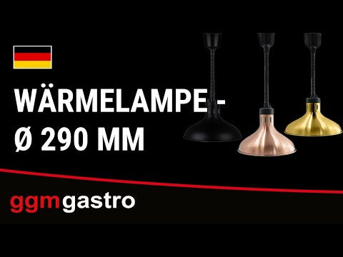 Varmelampe - Ø 290 mm - Guld