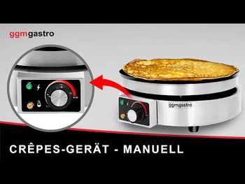 Crêpes-apparat - med 1 plade - Ø 370 mm