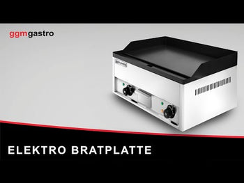 Elektrisk grillplade - 4,4 kW - Glat - Grilloverflade: 600x335 mm