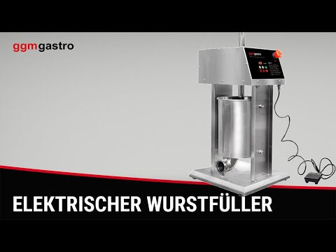 Elektrisk pølsestopper & churro-maskine - 25 Liter - 180 watt - rustfrit stål - inkl. 3 pølsestoppere & 3 churro-tilbehør
