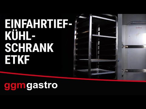 Roll-in Fryseskab Rustfri Stål PREMIUM - GN 2/1 + EN 600x400 - 700 Liter - med 1 Dør