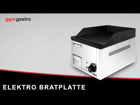 Elektrisk stegeplade - 2,2 kW - Glat
