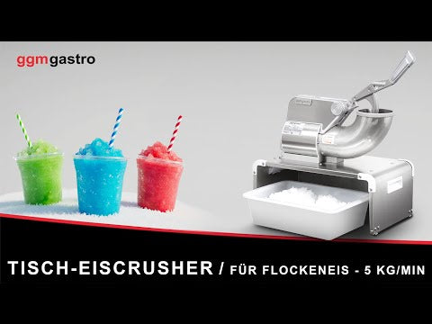 Bord-isknuser til flageis - 5 kg/min - rustfrit stål