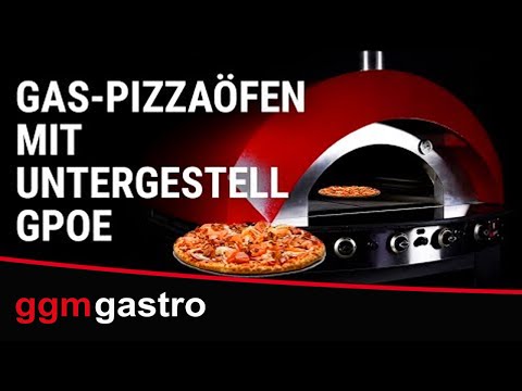 Gas pizzaovn - rød
