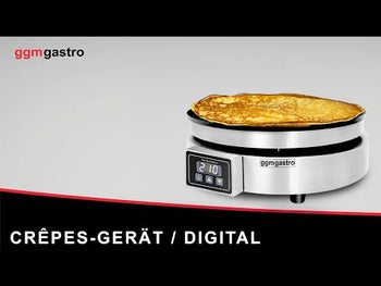 Crêpes-apparat - Digital - med 1 plade - Ø 370mm