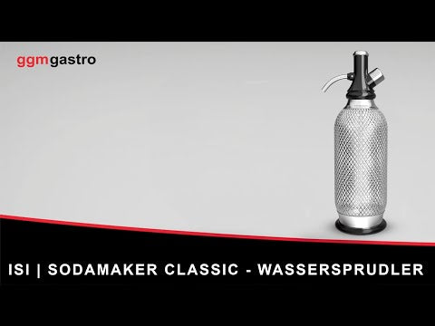 ISI | Sodamaker Classic - danskvandsmaskine - 1 liter - rustfrit stål