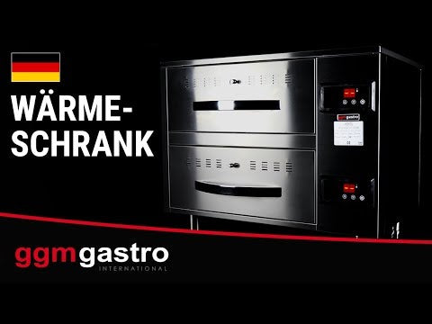 Varmeskab - 4 kW - GN 1/1 - 2 skuffer - 824x578x680 mm