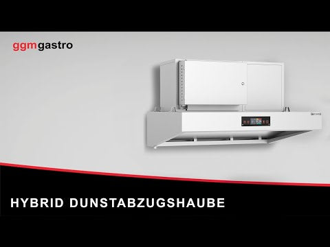 Hybrid udsugningshætte - 1600 mm - 98% udluftningseffektivitet - med Smart Touch - LED