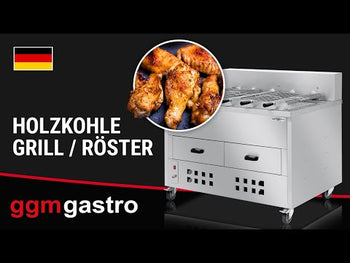 Kulgrill/rister til kylling - med 5 spyd