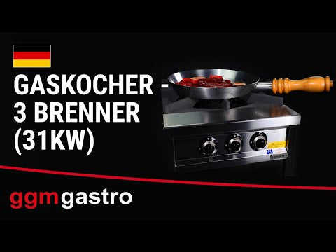 Gaskogebord - 2 brænder (27kW)